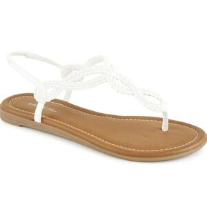 Women's Braided Ankle Strap Gladiator Thong Flip Flop Sandals 9.5